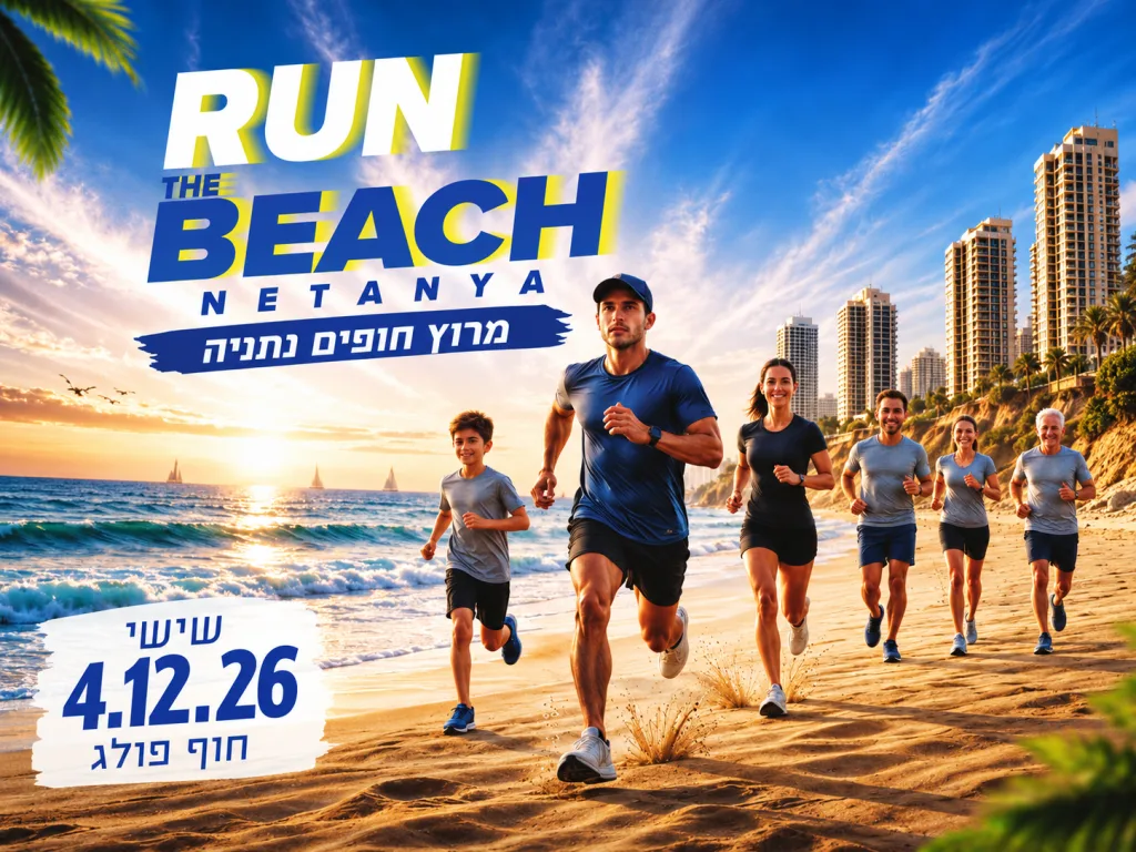 מרוץ חופים נתניה 2026 – RUN THE BEACH
